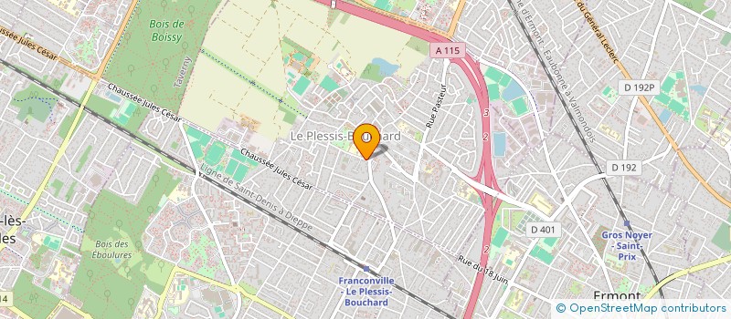 localisation de l'entreprise LE CERCLE DE MUSCULATION DU PLESSIS BOUCHARD  LE PLESSIS-BOUCHARD