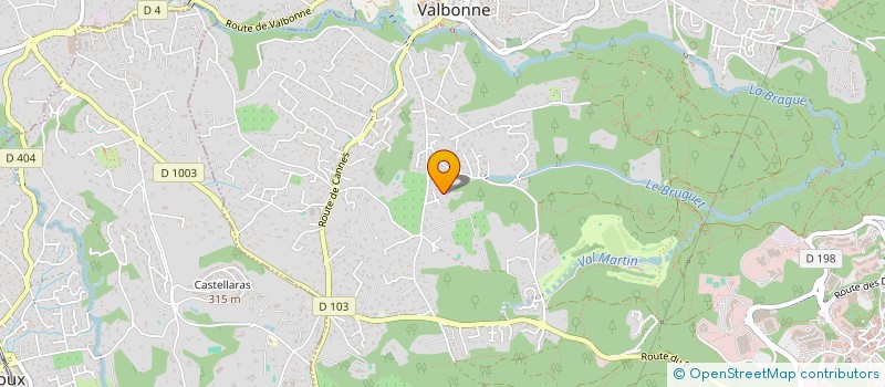 localisation de l'entreprise LE CERCLE DES AMIS DE FUTUR ET NATURE à VALBONNE