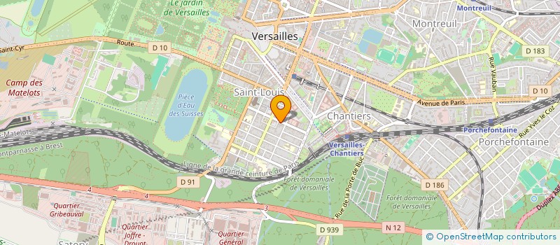 localisation de l'entreprise LE CERCLE DES AMIS DE GABRIEL URGELL REYES à VERSAILLES