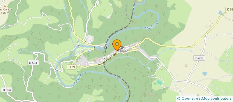 localisation de l'entreprise LE CERCLE DES AMIS DE NAJAC  NAJAC