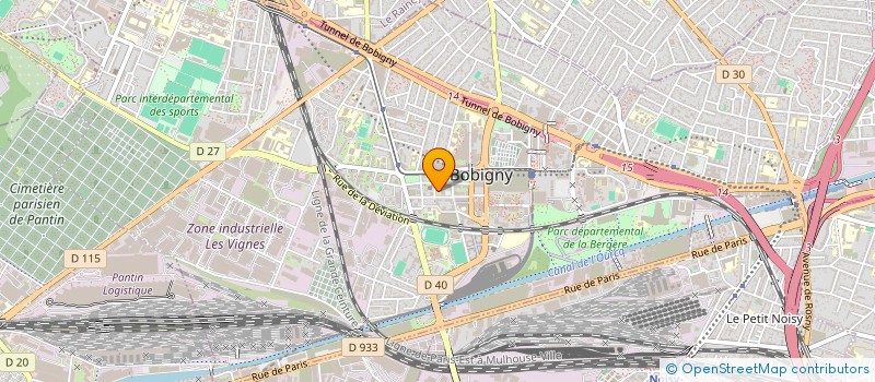 localisation de l'entreprise LE CERCLE DES ANCIENS à BOBIGNY