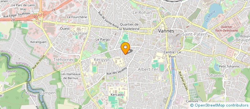 localisation de l'entreprise LE CERCLE DES CHATS LIBRES DU PAYS DE VANNES à VANNES