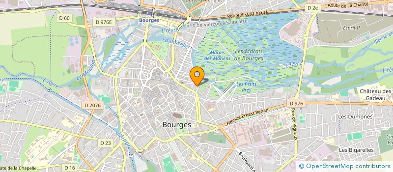 localisation de l'entreprise LE CERCLE DES CHERCHEURS  BOURGES