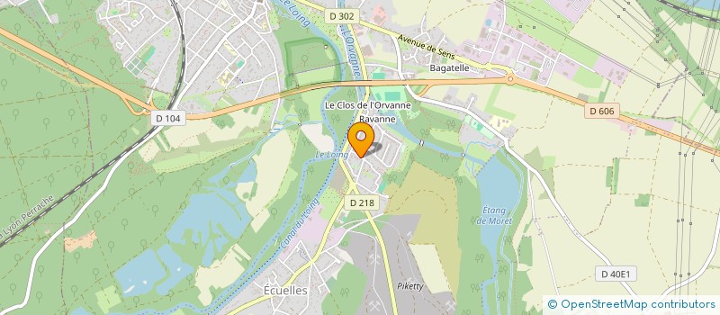localisation de l'entreprise LE CERCLE DES CULTURES DU MONDE à MORET-LOING-ET-ORVANNE