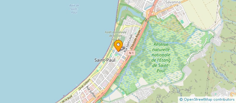 localisation de l'entreprise LE CERCLE DES ECHIQUIERS DE L'OUEST à SAINT-PAUL