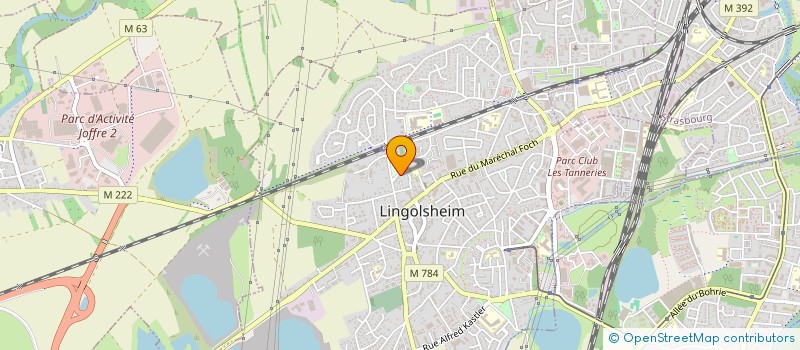 localisation de l'entreprise LE CERCLE DES ENERGIES  LINGOLSHEIM