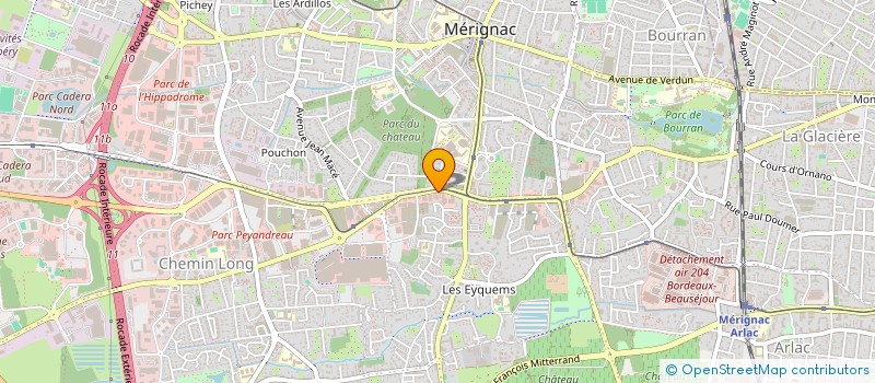 localisation de l'entreprise LE CERCLE DES ENTREPRENEURS - LCDE  MERIGNAC