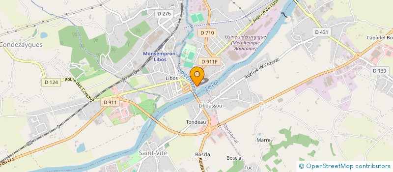 localisation de l'entreprise LE CERCLE DES EPICURIEUX DE CARAILLE-BELHOMME  FUMEL