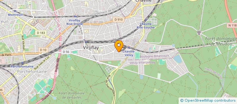 localisation de l'entreprise LE CERCLE DES IMPROVISATEURS ALDENTE à VIROFLAY