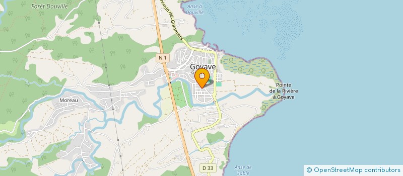 localisation de l'entreprise LE CERCLE DES JEUNES à GOYAVE
