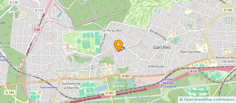 localisation de l'entreprise LE CERCLE DES MEDECINS à GARCHES