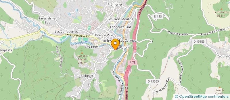 localisation de l'entreprise LE CERCLE DES MOROSOPHES à LODEVE