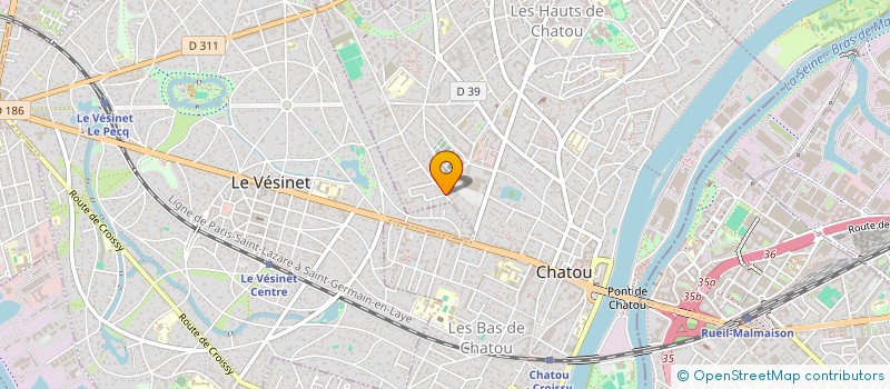 localisation de l'entreprise LE CERCLE DES POETES VIVANTS  CHATOU