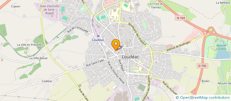 localisation de l'entreprise LE CERCLE DES POUETS à LOUDEAC