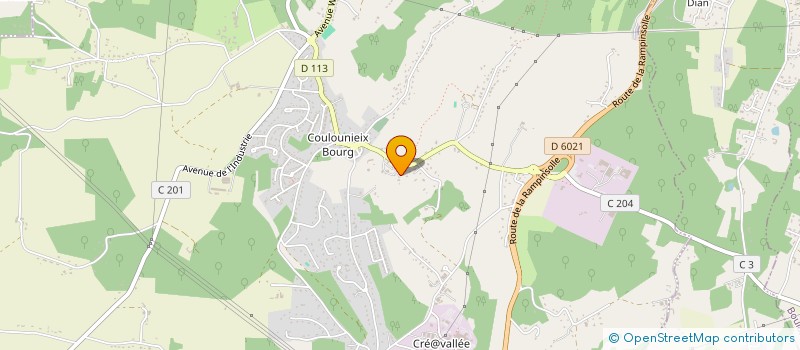 localisation de l'entreprise LE CERCLE DES PROS DE LA RAMPINSOLE  COULOUNIEIX-CHAMIERS