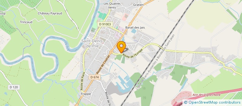 localisation de l'entreprise LE CERCLE DES VIGNERONS DE SAINT EMILION  SAINT-DENIS-DE-PILE