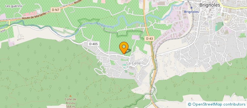 localisation de l'entreprise LE CERCLE DU DON  LA CELLE