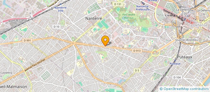 localisation de l'entreprise LE CERCLE EXOTIC EVENEMENT à NANTERRE