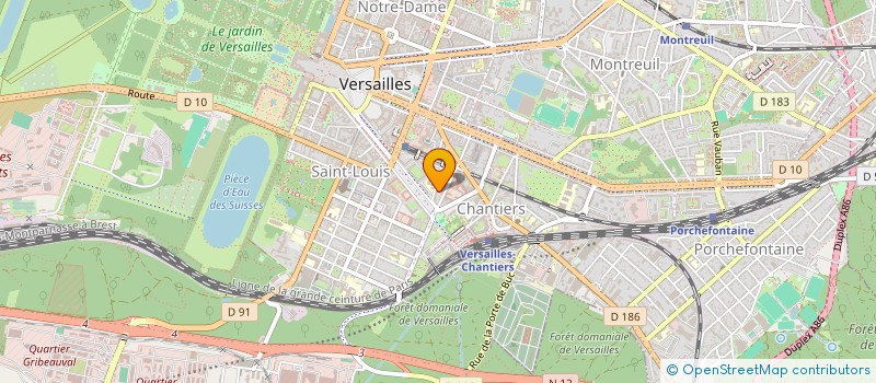 localisation de l'entreprise LE CERCLE FEMININ D ENTRAIDE à VERSAILLES