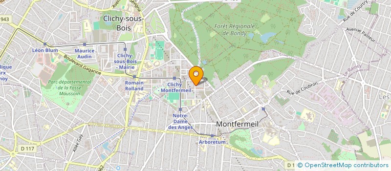 localisation de l'entreprise LE CERCLE FORMATION à MONTFERMEIL