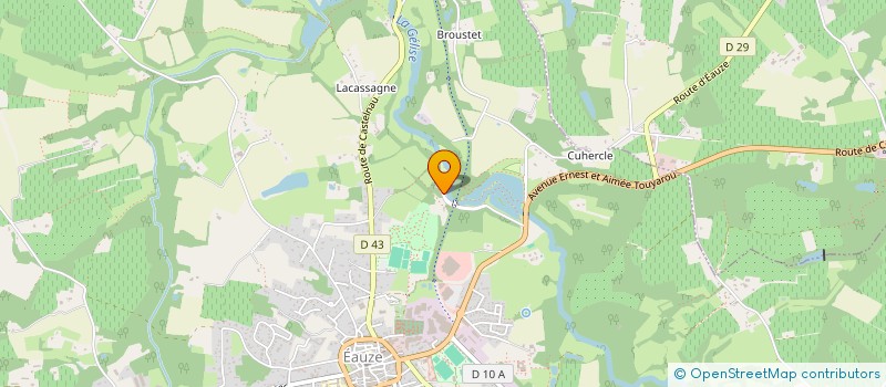 localisation de l'entreprise LE CERCLE GASCON DES XYLOPOTOS  EAUZE