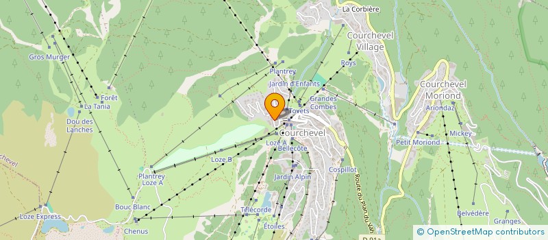 localisation de l'entreprise LE CERCLE INDEPENDANT à COURCHEVEL