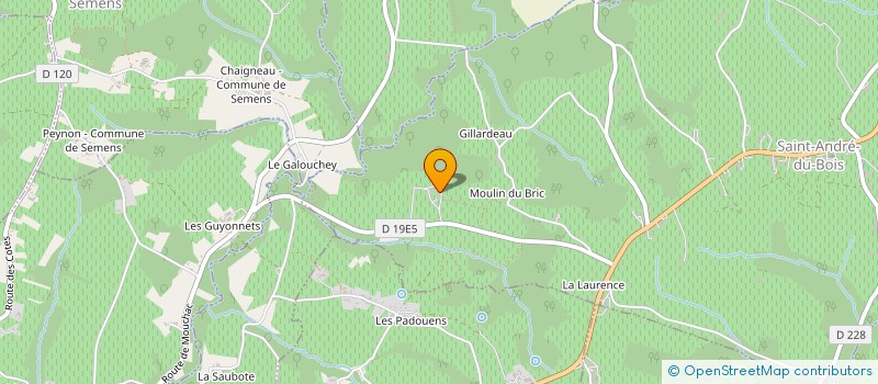 localisation de l'entreprise LE CERCLE MALROME  SAINT-ANDRE-DU-BOIS