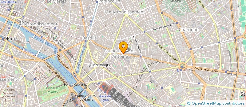 localisation de l'entreprise LE CERCLE NOIR  PARIS 11