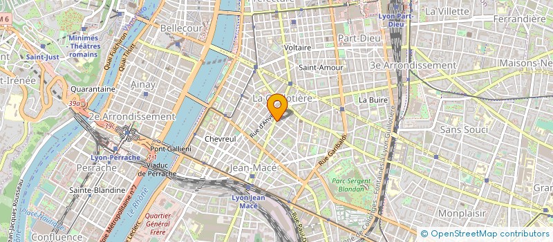 localisation de l'entreprise LE CERCLE OCCITAN DES PTT DE LYON  LYON