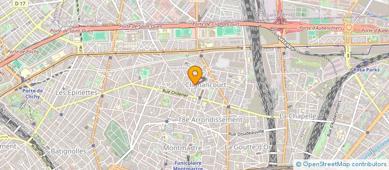 localisation de l'entreprise LE CERCLE OLYMPE DE GOUGES  PARIS