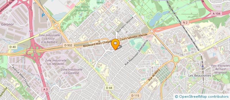 localisation de l'entreprise LE CERCLE PIZZA à AULNAY-SOUS-BOIS