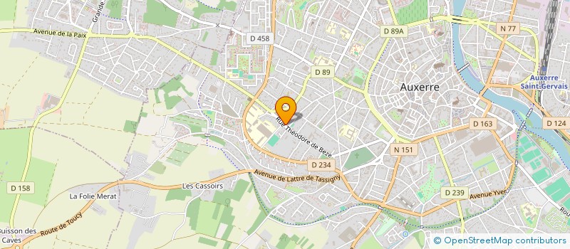 localisation de l'entreprise LE CERCLE PLUS à AUXERRE