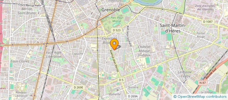 localisation de l'entreprise LE CERCLE ROUGE à GRENOBLE