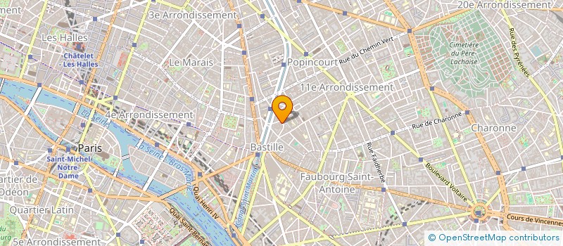 localisation de l'entreprise LE CERCLE ROUGE  PARIS