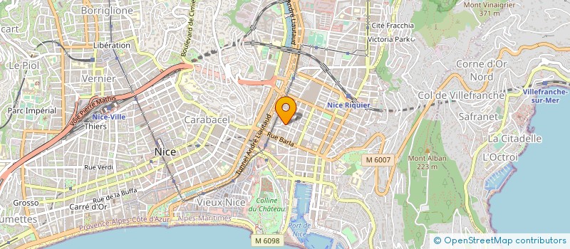 localisation de l'entreprise LE CERCLE ROUGE à NICE
