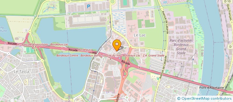 localisation de l'entreprise LE CERCLE ROUGE  BORDEAUX