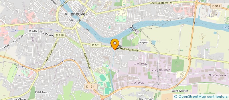 localisation de l'entreprise LE CERCLE SO  VILLENEUVE-SUR-LOT