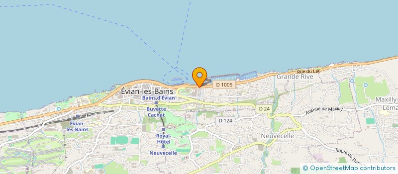 localisation de l'entreprise LE CERES à EVIAN-LES-BAINS
