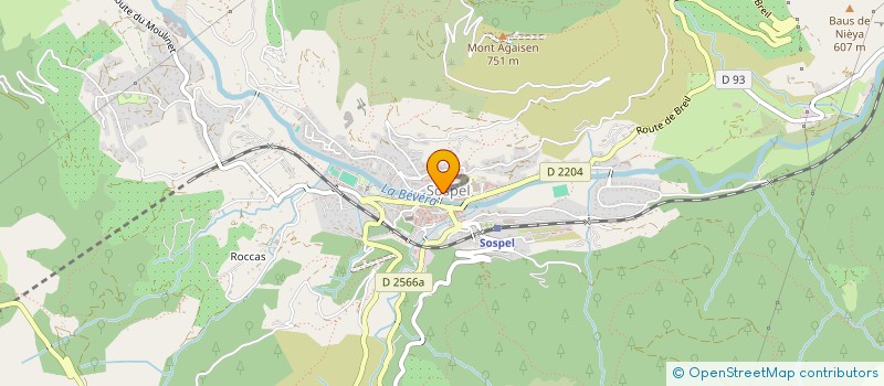 localisation de l'entreprise LE CERF  SOSPEL