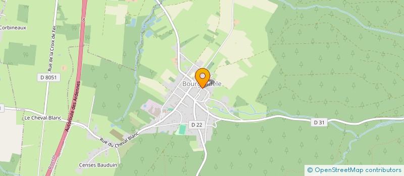 localisation de l'entreprise LE CERF BLANC  BOURG-FIDELE