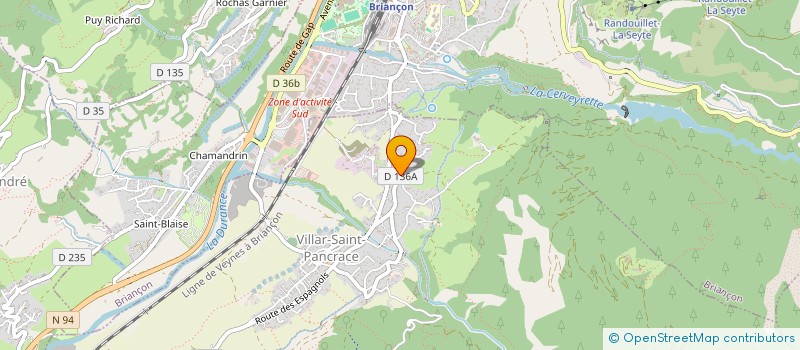 localisation de l'entreprise LE CERF BLANC  VILLAR-SAINT-PANCRACE