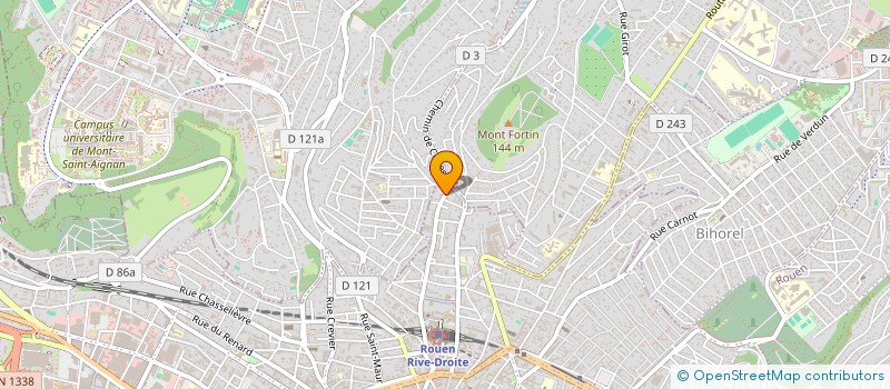 localisation de l'entreprise LE CERF ROSE  ROUEN