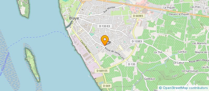 localisation de l'entreprise LE CERF THIBAULT EN BRENNE à BLAYE