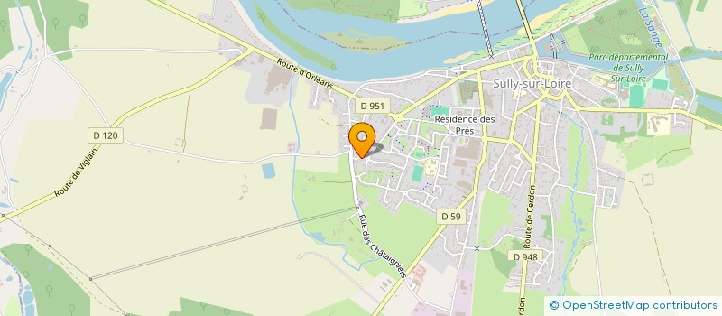 localisation de l'entreprise LE CERF THYM à SULLY-SUR-LOIRE