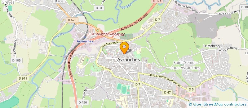 localisation de l'entreprise LE CERF VOLANT- ACCUEIL ENFANTS à AVRANCHES