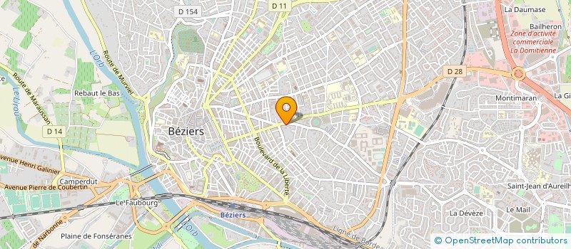 localisation de l'entreprise LE CERISIER  BEZIERS