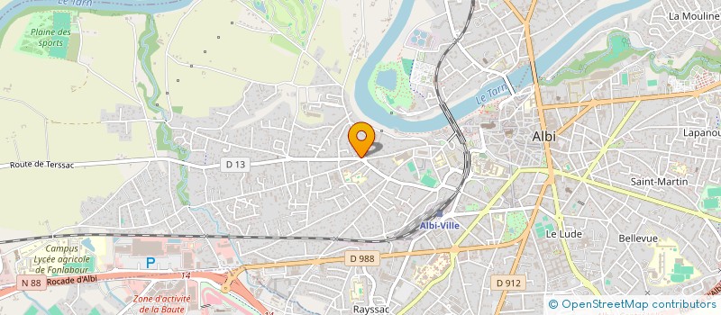 localisation de l'entreprise LE CERISIER à ALBI