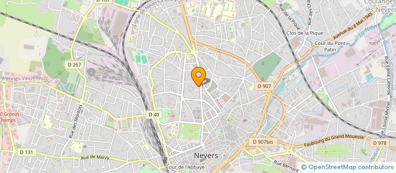 localisation de l'entreprise LE CERISIER à NEVERS