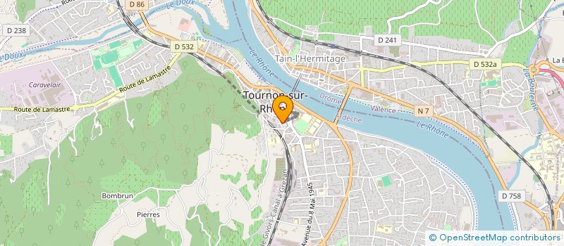 localisation de l'entreprise LE CERISIER à TOURNON-SUR-RHONE