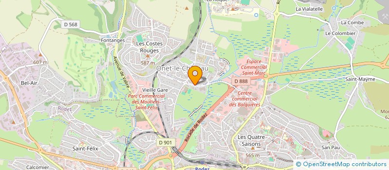 localisation de l'entreprise LE CERISIER  ONET-LE-CHATEAU